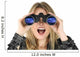 Woman with Binoculars Looking