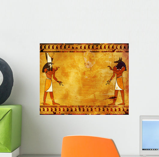 Anubis and Horus Wall Mural