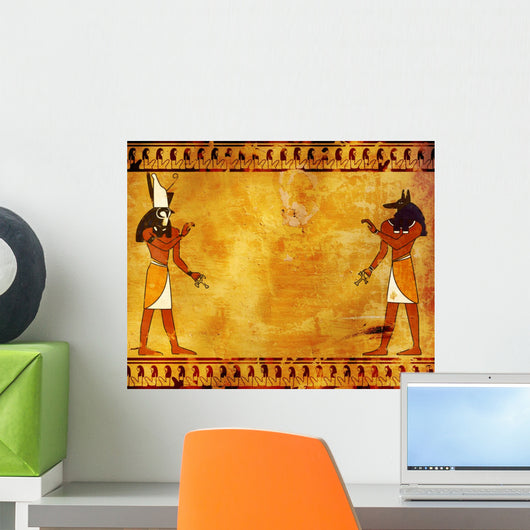 Anubis and Horus Wall Mural