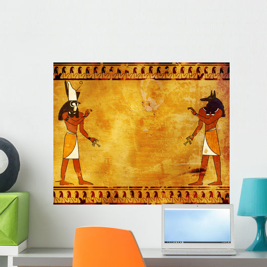 Anubis and Horus Wall Mural