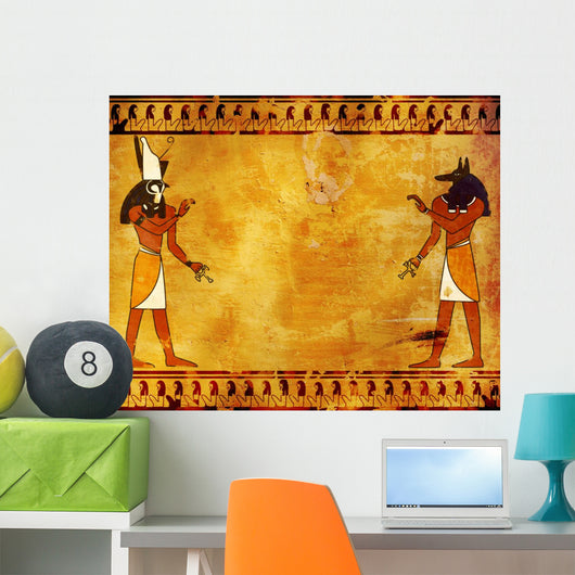Anubis and Horus Wall Mural