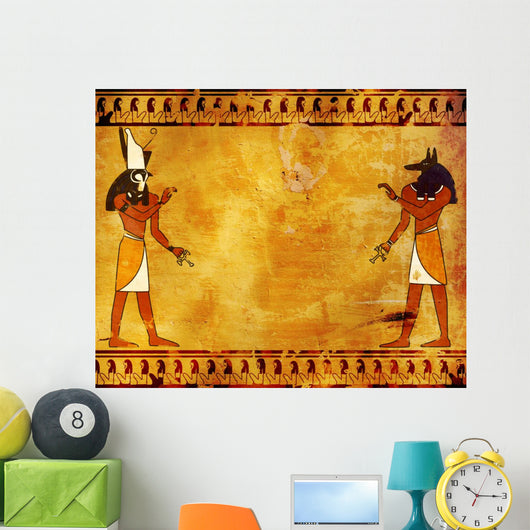 Anubis and Horus Wall Mural