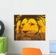 Portrait African Lion with Wall Mural