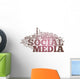Word Cloud "Social Media" Wall Decal