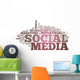 Word Cloud "Social Media" Wall Decal