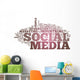 Word Cloud "Social Media" Wall Decal