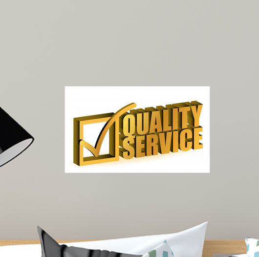 Quality Service Wall Decal
