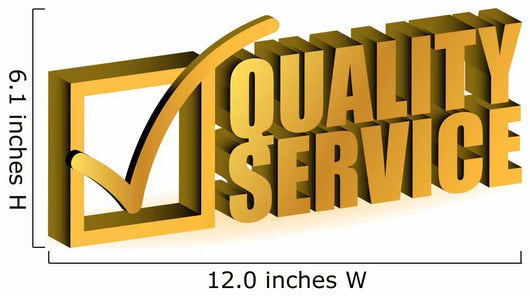 Quality Service Wall Decal