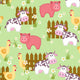 Country Style Seamless Pattern Wall Decal