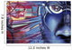 Blue Face Graffiti Wall Mural