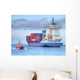 Container Cargo Ship Wall Mural