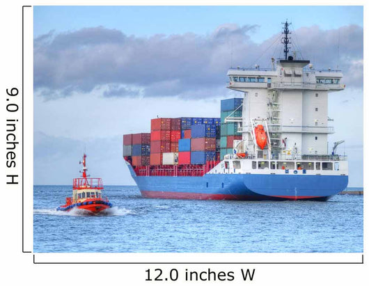 Container Cargo Ship Wall Mural