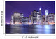 manhattan skyline at night lights, nyc Wall Mural