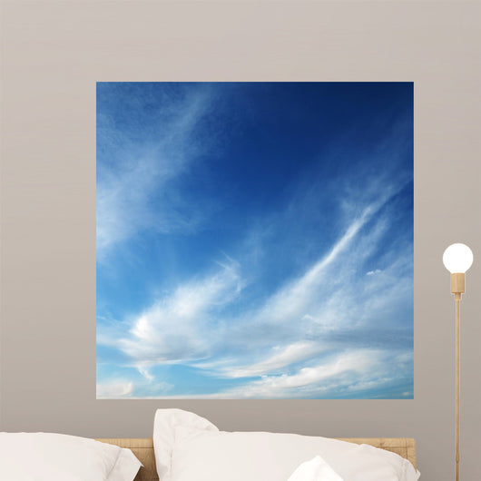 Cirrus Clouds Blue Sky Wall Decal