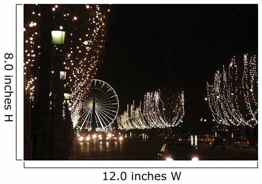 decorations de noel exterieures champs elysee Wall Mural