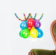 Colorful Balloons and Garlands Wall Decal