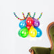 Colorful balloons and garlands. Party decoration Wall Decal