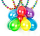 Colorful balloons and garlands. Party decoration Wall Decal