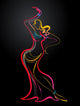 Sensual belly dancer Wall Mural