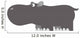 Hippo African Wildlife Color Wall Decal