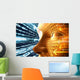 Technology Concept with Binary Wall Mural