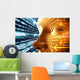 Technology Concept with Binary Wall Mural