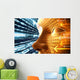 Technology Concept with Binary Wall Mural