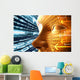 Technology Concept with Binary Wall Mural