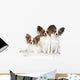 Papillon dog puppies Wall Decal