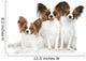 Papillon dog puppies Wall Decal