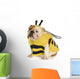 Dog Dressed up Like a Bee Wall Decal