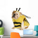 Dog Dressed up Like a Bee Wall Decal
