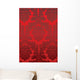 Red Seamless Royal Damask Wall Decal