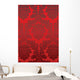 Red Seamless Royal Damask Wall Decal