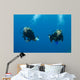 Blond Female Scuba Divers Wall Mural