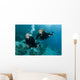 Female Scuba Divers Wall Mural