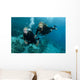 Female Scuba Divers Wall Mural