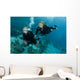 Female Scuba Divers Wall Mural