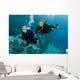 Female Scuba Divers Wall Mural