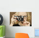 Woman Holding Vintage Camera Wall Mural