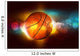 basketball on the color glow background Wall Mural