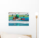 breaststroke lady Wall Mural