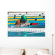 breaststroke lady Wall Mural