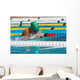 breaststroke lady Wall Mural