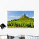Solutre Rock with vineyards, Burgundy, France Wall Mural