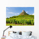 Solutre Rock with vineyards, Burgundy, France Wall Mural