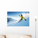Freeride snowboarding photo in deep powder Wall Mural