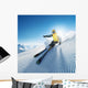 Skier in Mountains Wall Mural