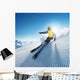 Skier in Mountains Wall Mural