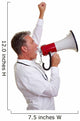 Arzt protestiert mit Megafon Wall Decal